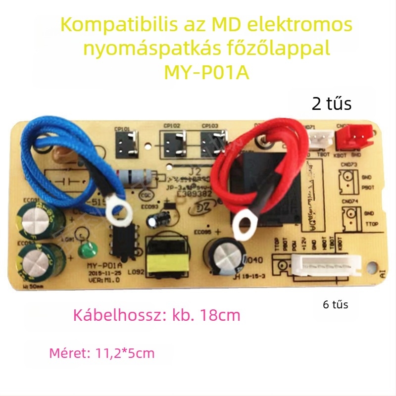Tápegység panel nyomásos elektromos edényhez – alaplap és áramkörös panel