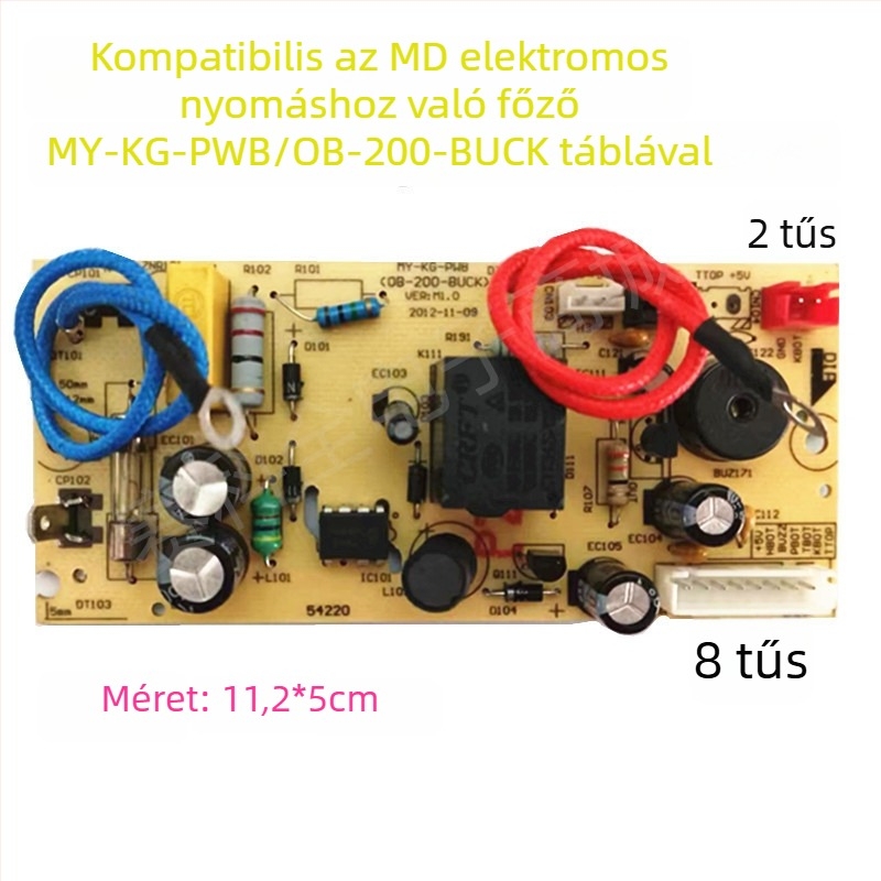 Tápegység panel nyomásos elektromos edényhez – alaplap és áramkörös panel