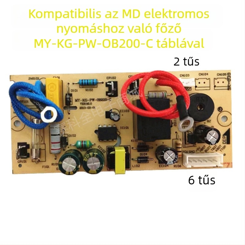 Tápegység panel nyomásos elektromos edényhez – alaplap és áramkörös panel