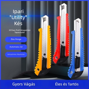 Nagy méretű univerzális kés otthonra és irodába, tapéta vágókés és papírvágó kés, irodai eszköz, ipari minőség