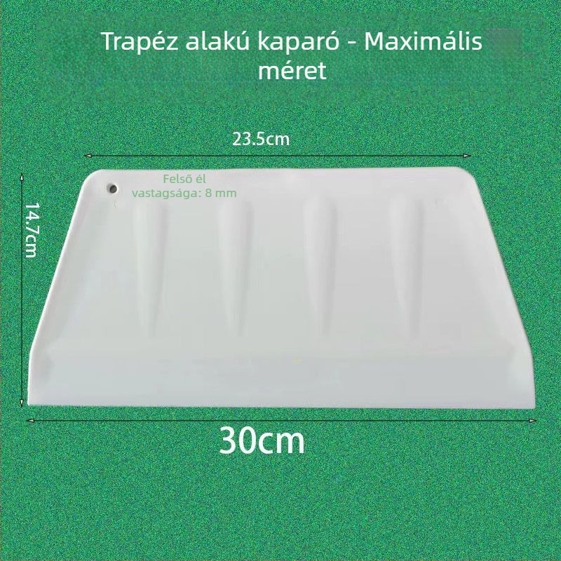 Műanyag rizstészta spatula, extralarge, vastag, trapéz alakú penge