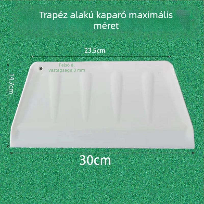 Műanyag rizstészta spatula, extralarge, vastag, trapéz alakú penge
