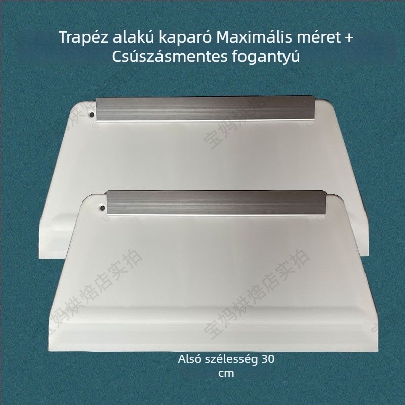 Műanyag rizstészta spatula, extralarge, vastag, trapéz alakú penge