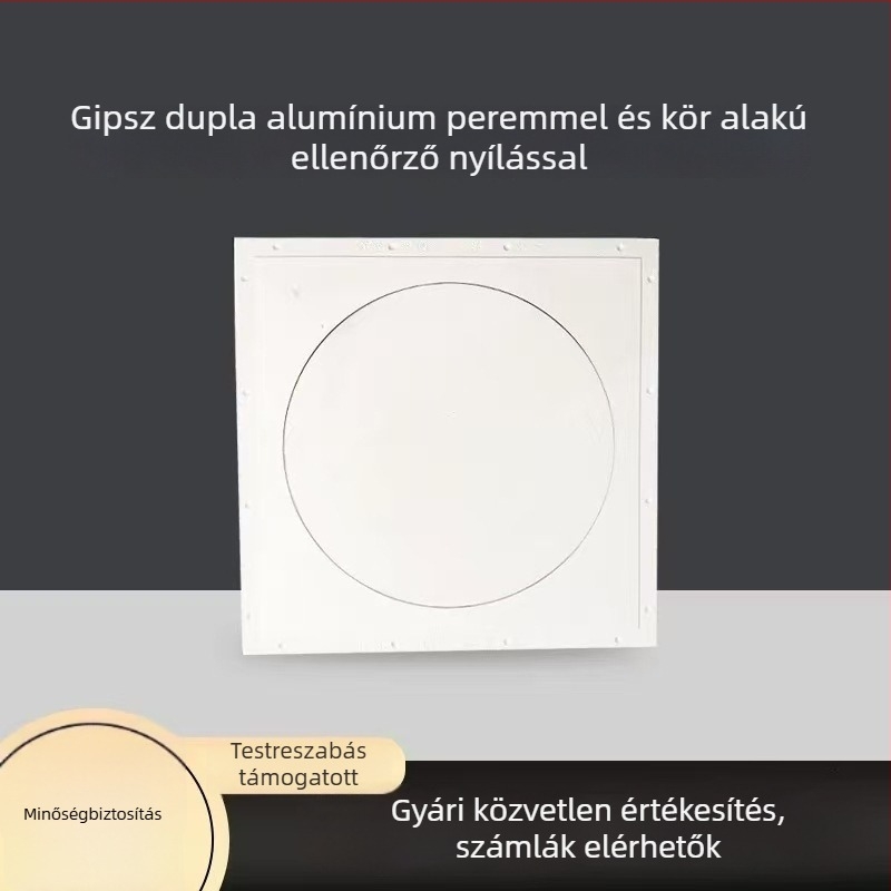 Európai stílusú kör gipszkarton vizsgálati nyílás dupla alumínium éllel