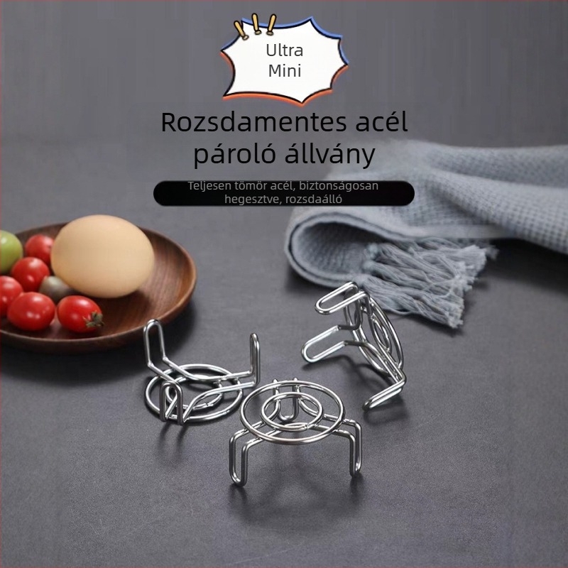 304 rozsdamentes acél – mini párolóállvány állítható magassággal – kis tartó egészséges teáskanna és termosz csészéhez