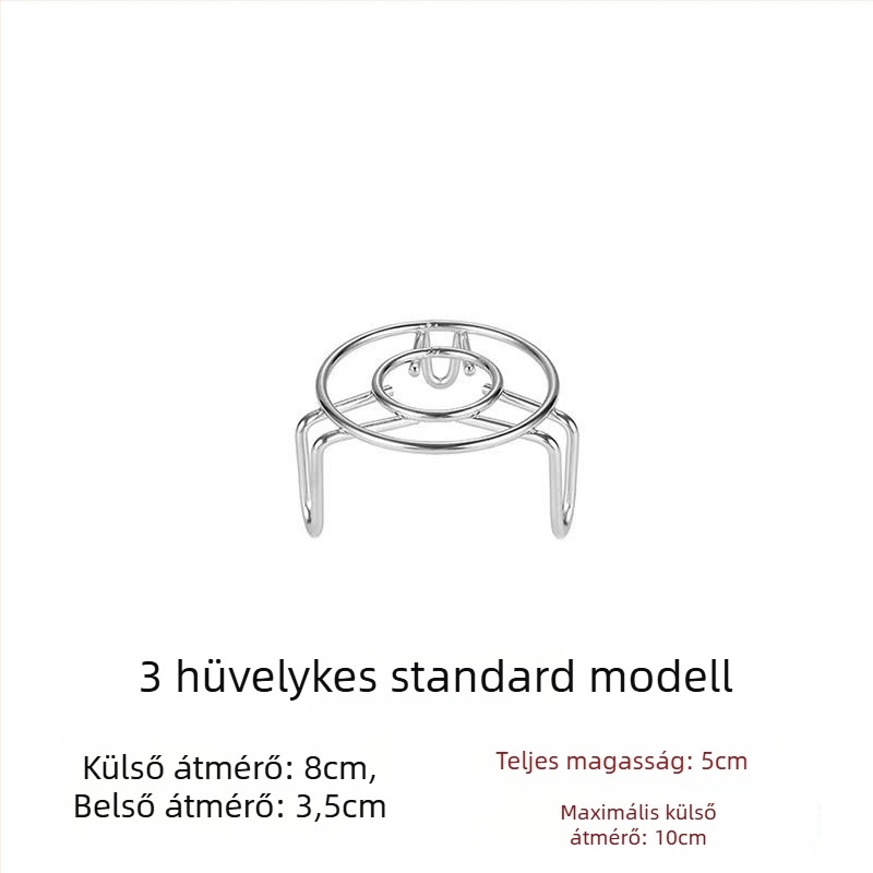 304 rozsdamentes acél – mini párolóállvány állítható magassággal – kis tartó egészséges teáskanna és termosz csészéhez