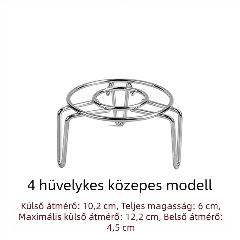 304 rozsdamentes acél – mini párolóállvány állítható magassággal – kis tartó egészséges teáskanna és termosz csészéhez
