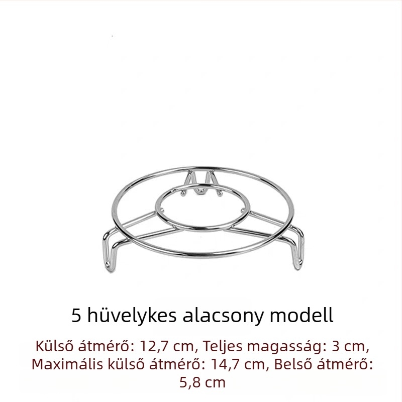 304 rozsdamentes acél – mini párolóállvány állítható magassággal – kis tartó egészséges teáskanna és termosz csészéhez