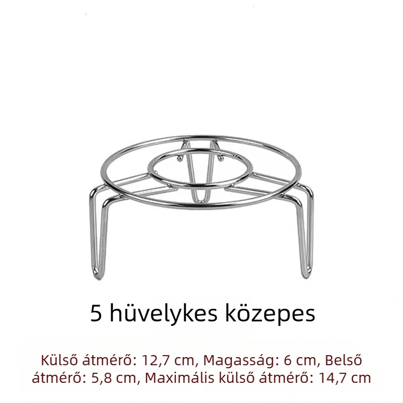304 rozsdamentes acél – mini párolóállvány állítható magassággal – kis tartó egészséges teáskanna és termosz csészéhez