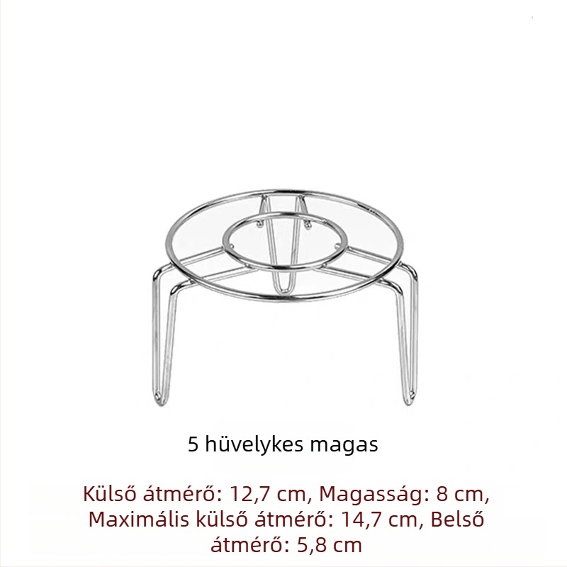 304 rozsdamentes acél – mini párolóállvány állítható magassággal – kis tartó egészséges teáskanna és termosz csészéhez