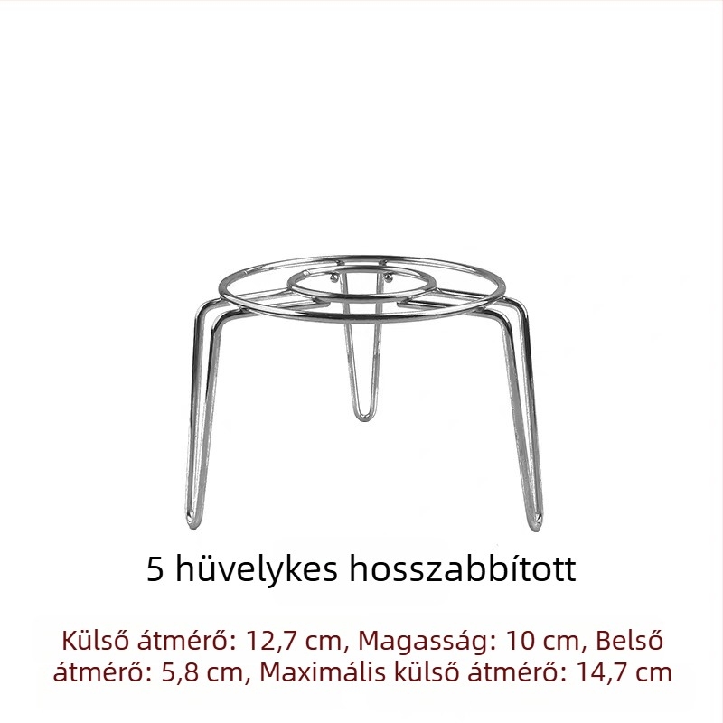 304 rozsdamentes acél – mini párolóállvány állítható magassággal – kis tartó egészséges teáskanna és termosz csészéhez