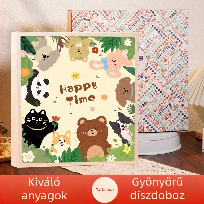 Nagy kapacitású fotóalbum interleaved oldalakkal, emlékek és családi emlékek, legjobb barátnőnek, 5–6 hüvelykes méretben, hat fotó tároló, prémium