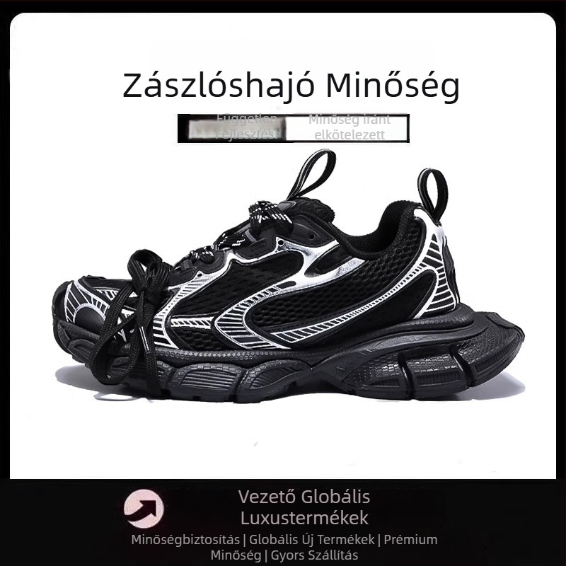 2026 tavasz-nyár Női dad sneakers, légáteresztő, sokoldalú, vintage vast talppal a magasság növeléséért, mindennapi sportcipő