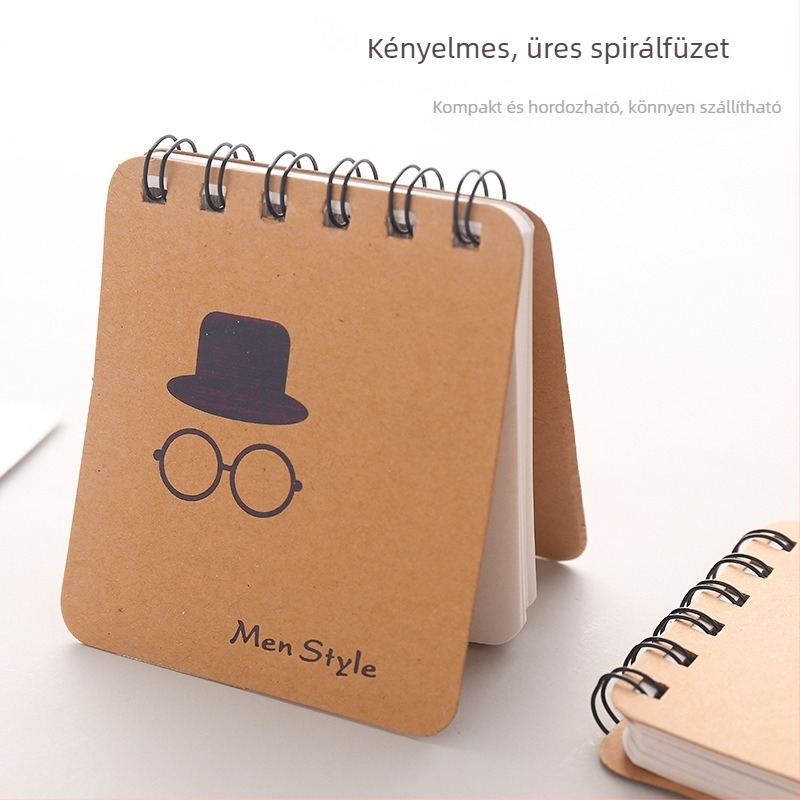 MOYL A426 Mini notesz bőrtokkal, 70 oldal, 8,4 × 9,5 cm, 49 gsm papír, iskolai kellékek