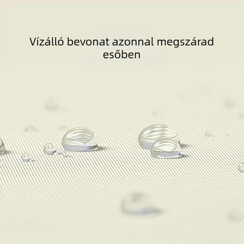 10‑ágú fordított esernyő, 3‑részes kialakítás, UV védelem, egyedi logó nyomtatás, színben hozzáillő fogantyú