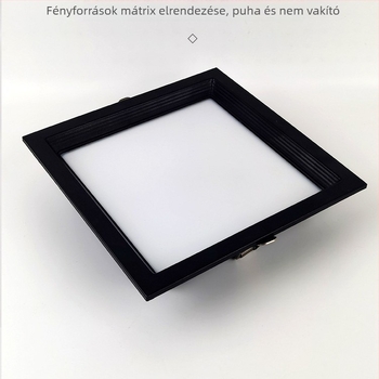 Négyzet alakú LED mennyezeti lámpa fagyelemes panelhez, 19×19 rácsos világítás, beépített rugós csattal