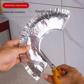 Olajálló védő matrac gázfőzőhöz, vastagított, kör alakú konyhai fedél