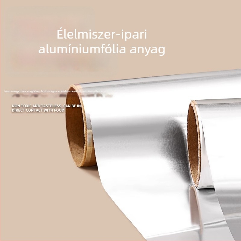 Sütéshez és grillezéshez alkalmas alumínium fólia, 30×10 cm, hőálló