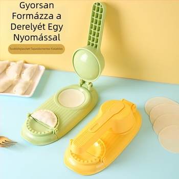 Gombóc töltő és tésztalap-nyomó eszköz
