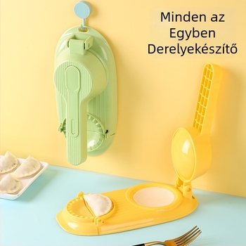 Gombóc töltő és tésztalap-nyomó eszköz