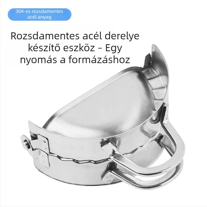 Rozsdamentes acélból készült gombóc készítő, nagy és kicsi formákkal, tészta nyomó eszköz, 304 rozsdamentes acél