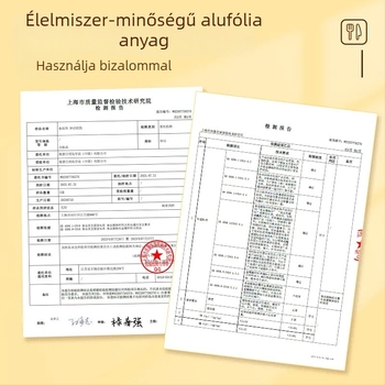Miaojie Vastag, kiváló minőségű alumínium fólia, 20 méteres tekercs, élelmiszer-minőség, magas hőmérséklet-állóság, grillsütőhöz, sütőhöz és légsütőhöz