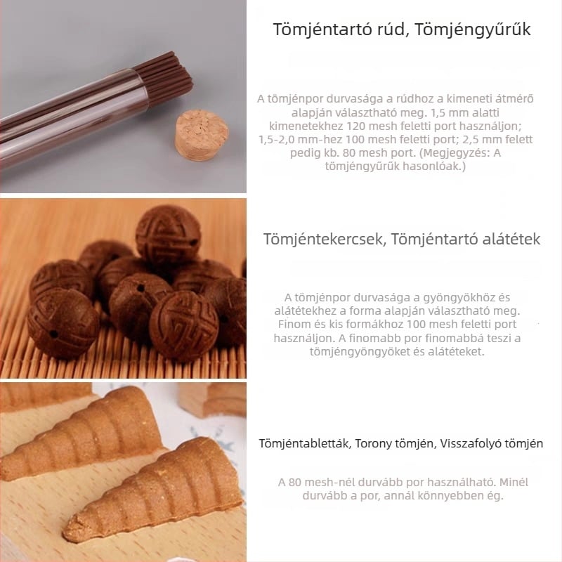 Rozsdamentes acélból készült por- és lisztszita, ultrafin háló Panax notoginseng porhoz
