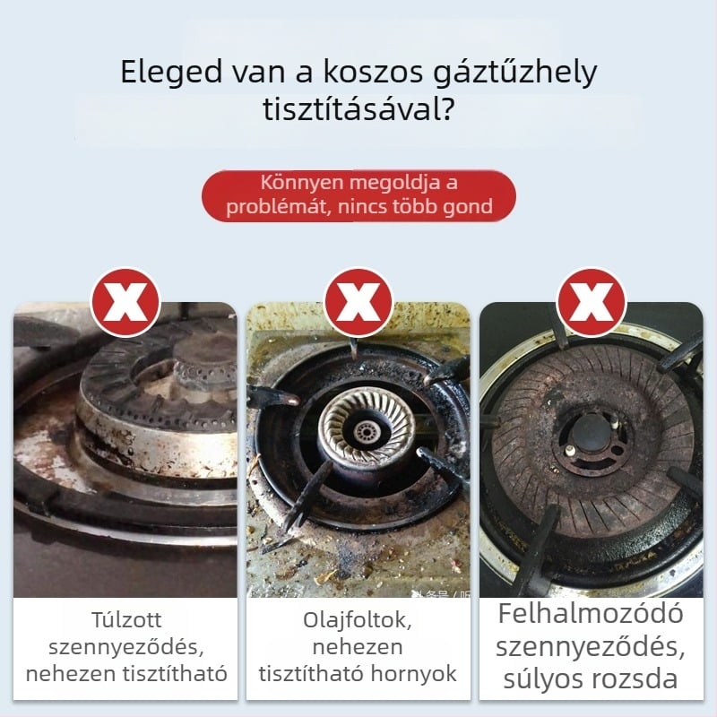 Gáztűzhelyhez készült alumíniumfóliás olajálló védőpad, kör alakú, univerzális, konyhai védelem