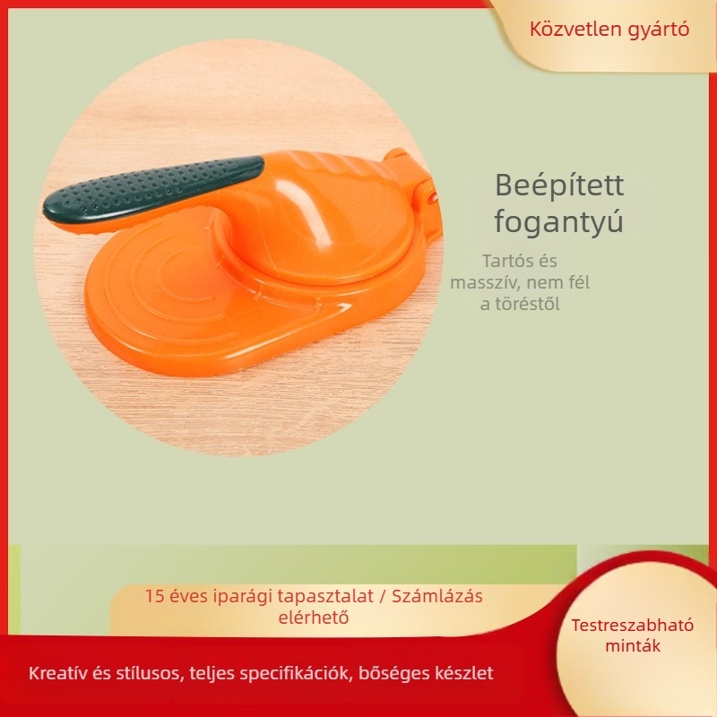 Gombóc készítő forma, gombóc tészta nyomó eszköz, kézi nyomó, hordozható konyhai eszköz
