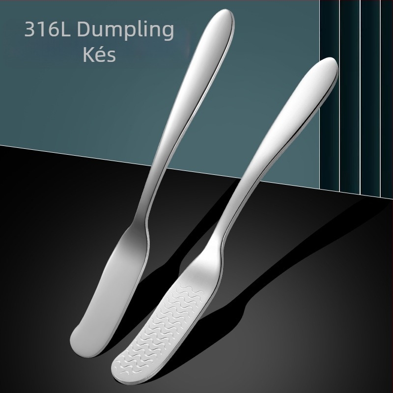 316L rozsdamentes acél dumpling töltőkanál és wonton töltőkanál, keverőkanál, konyhai eszköz