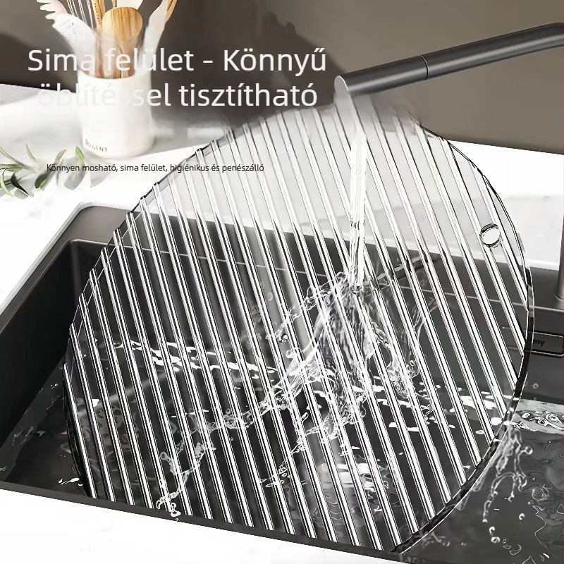 Kör alakú tapadásmentes gombóc tál fedővel, otthoni konyhához