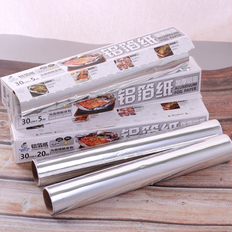 Grillcsirke és édesburgonya becsomagolásához használt alumíniumfólia, légsütőhöz bélelő fóliák, sütőfólia