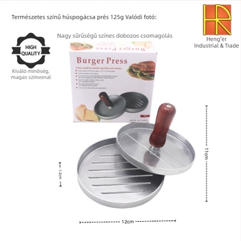Otthoni konyhai hamburgernyomó – kör alakú fasírtforma, kreatív reggeliző eszköz