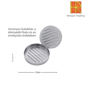 Otthoni konyhai hamburgernyomó – kör alakú fasírtforma, kreatív reggeliző eszköz
