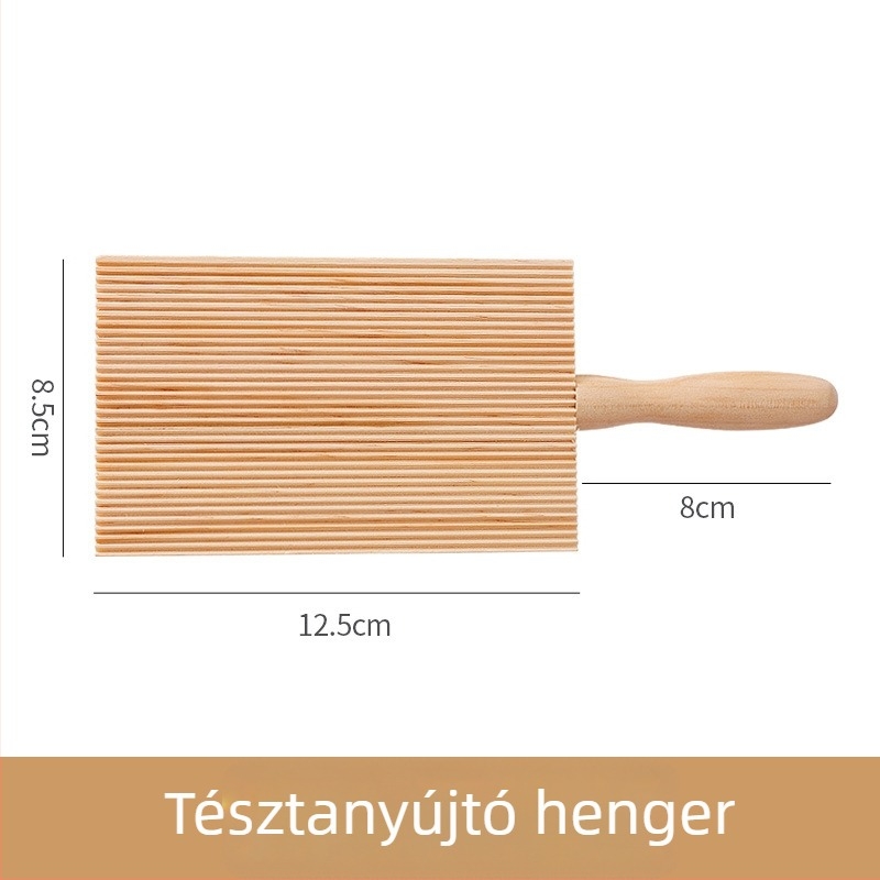 Fából készült DIY tésztaformázó készlet: hal, macska-fül alakú forma, kagyló