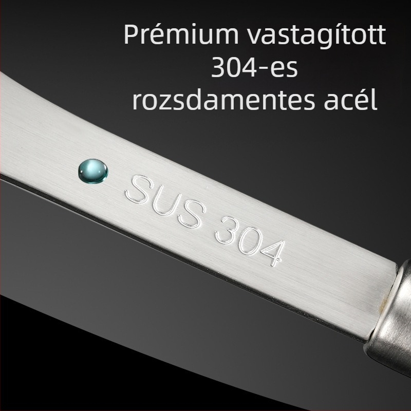 Rozsdamentes acél burgonyaprés rosewood fogantyúval — kézi pépesítő eszköz bébiételekhez