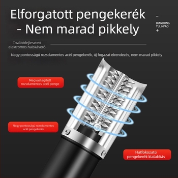 Elektromos halszáló készülék vezetékes kivitelben, zárt ház, otthoni és professzionális használatra, automatikus pikkely eltávolítása, 304 rozsdamentes acél