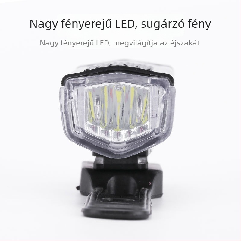 USB-töltésű kerékpár első lámpa, nagy fényerővel éjszakai kerékpározáshoz, hegyi kerékpár, modell 2255