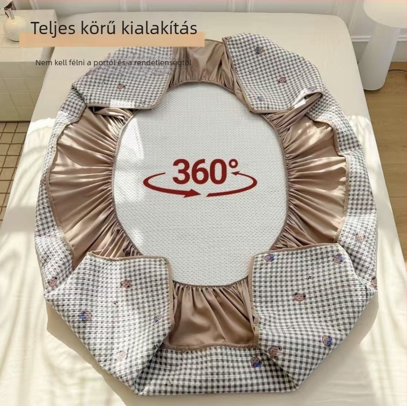 Vastag bélelt matracvédő huzat, egy darabból álló, csúszásmentes, Simmons matracra