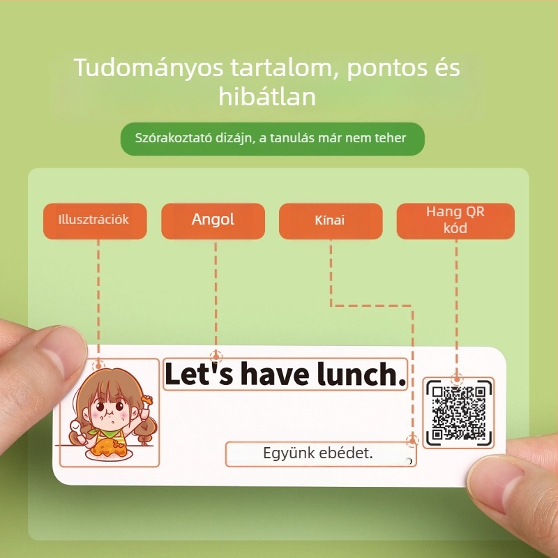 Családi jelenetekhez angol nyelvű matricák készlet, mindennapi beszélgetésekhez és szókincs fejlesztéséhez általános iskolások számára