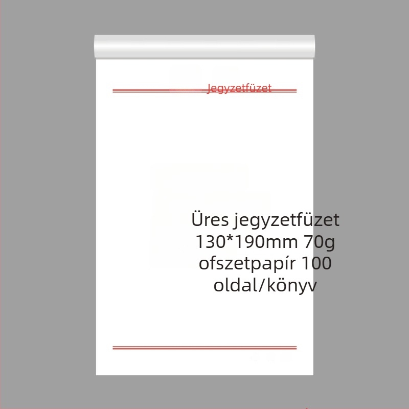 Grain kompakt jegyzetfüzet ragasztós jegyzetekkel, rizspapír jegyzetekkel és szakítható üres oldalakkal