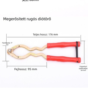Multifunkcionális dióhéj-eltávolító – rozsdamentes acélból készült háztartási eszköz dió- és mogyoróhéj eltávolításához, fogóval és késsel