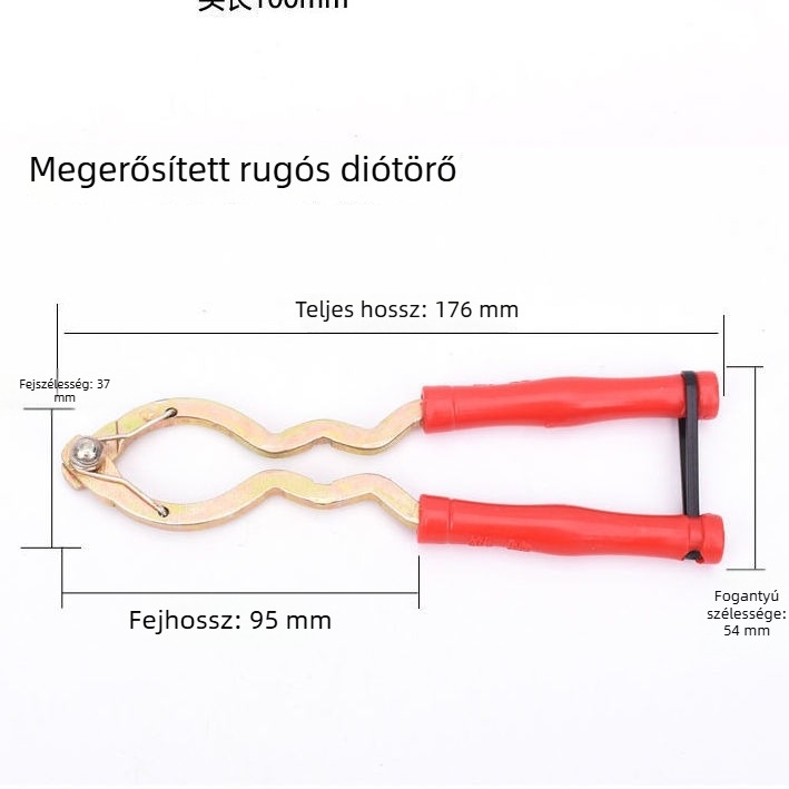 Multifunkcionális dióhéj-eltávolító – rozsdamentes acélból készült háztartási eszköz dió- és mogyoróhéj eltávolításához, fogóval és késsel