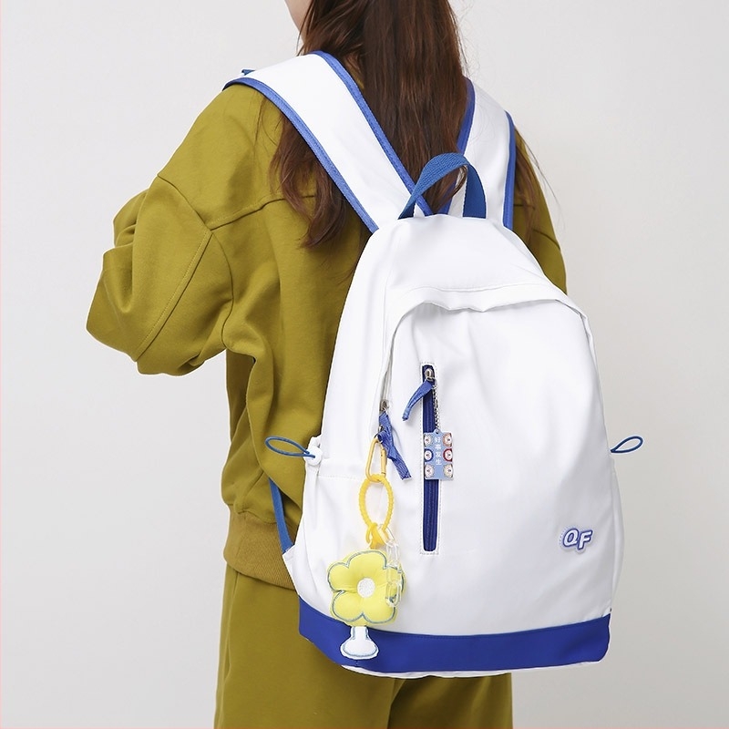 Nagy kapacitású iskolai hátizsák erdő-stílusú és koreai ihletésű, Harajuku/Japán inspirációval, uniszex, nylonból, 20–35 L, 15 colos laptophoz