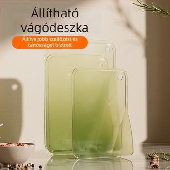 Kreatív konyhai vágódeszka műanyagból, olajálló, függőleges tárolás, nedvesség- és penészálló, könnyen tisztítható.