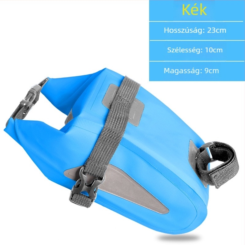 4L-es PVC kerékpár táska, vízálló, kopásálló, fényvisszaverő elemekkel