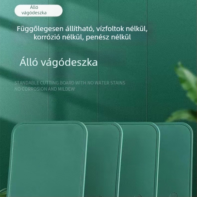 Búzaszalmából és PP-ből készült vágódeszka, antibakteriális, penészmentes, zöldségekhez és gyümölcsökhöz, otthoni használatra, vastagított kivitel