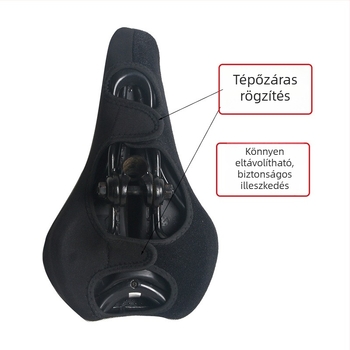 KHENG 611 PU bőrből készült vízálló nyeregvédő kerékpárhoz, szilikonos párnával, hegyi kerékpárhoz