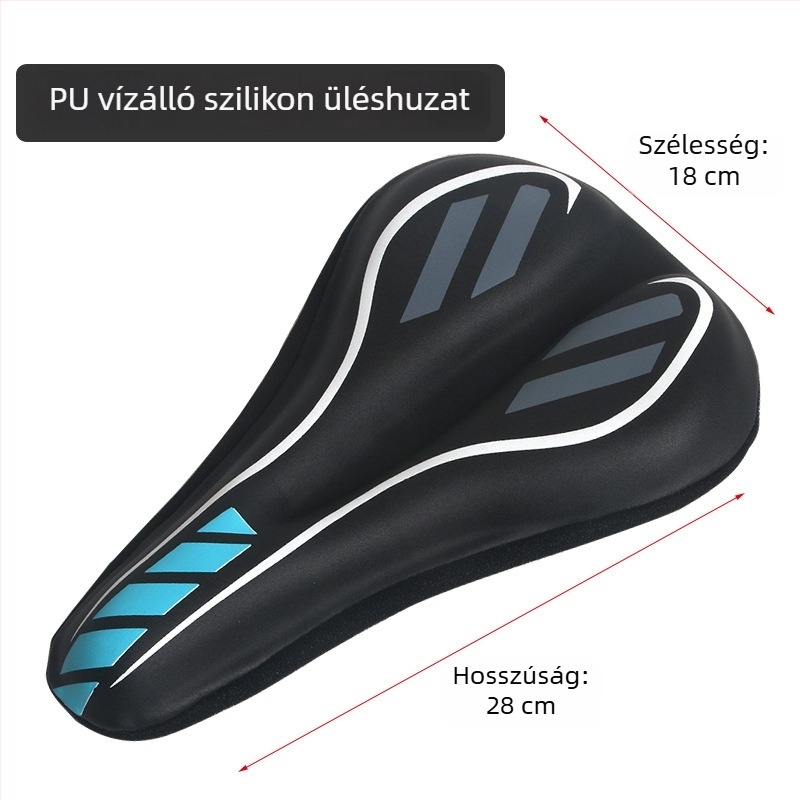 KHENG 611 PU bőrből készült vízálló nyeregvédő kerékpárhoz, szilikonos párnával, hegyi kerékpárhoz