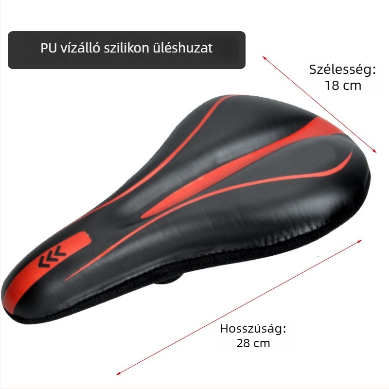 KHENG 611 PU bőrből készült vízálló nyeregvédő kerékpárhoz, szilikonos párnával, hegyi kerékpárhoz